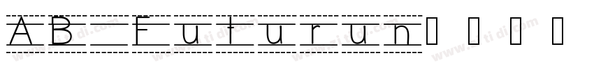 AB Futurun字体转换